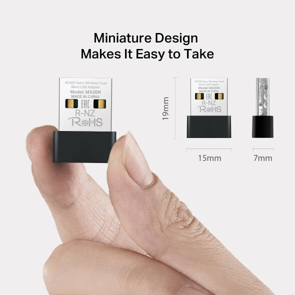Mercusys MA20N nätverkskort/adapters Trådlös