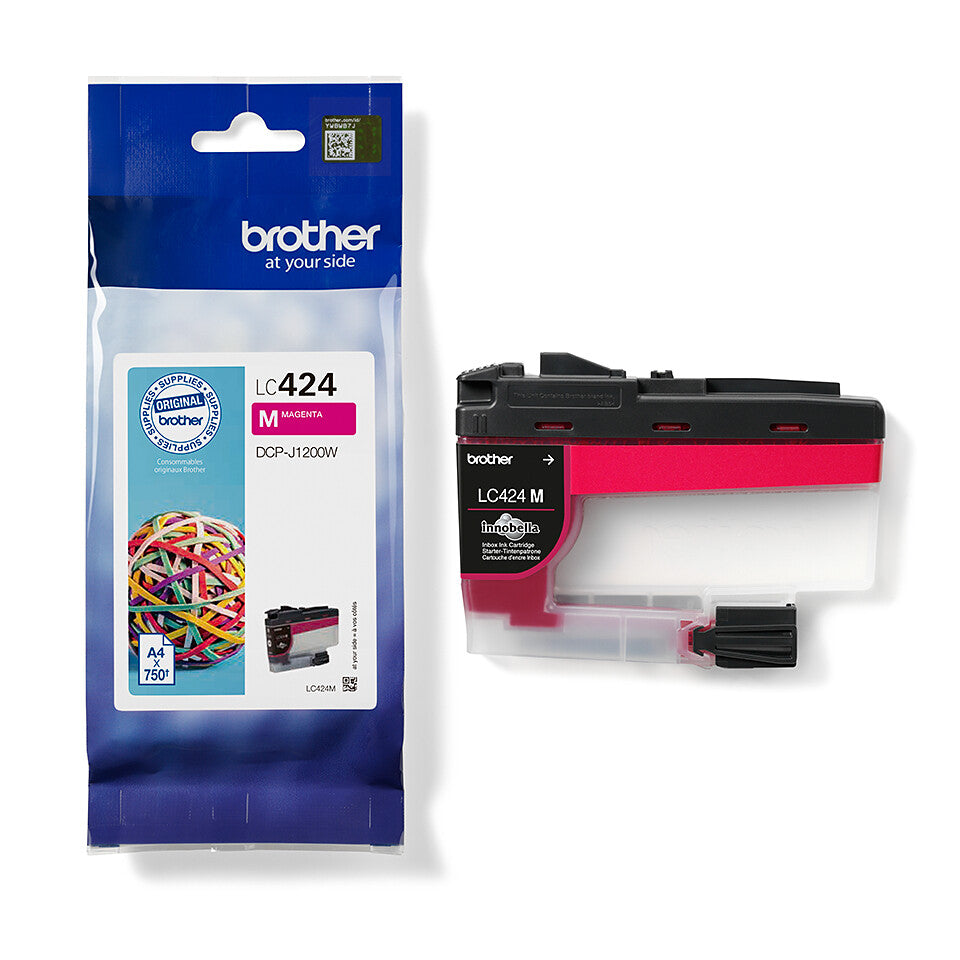 Brother LC424M bläckpatroner 1 styck Original Magenta