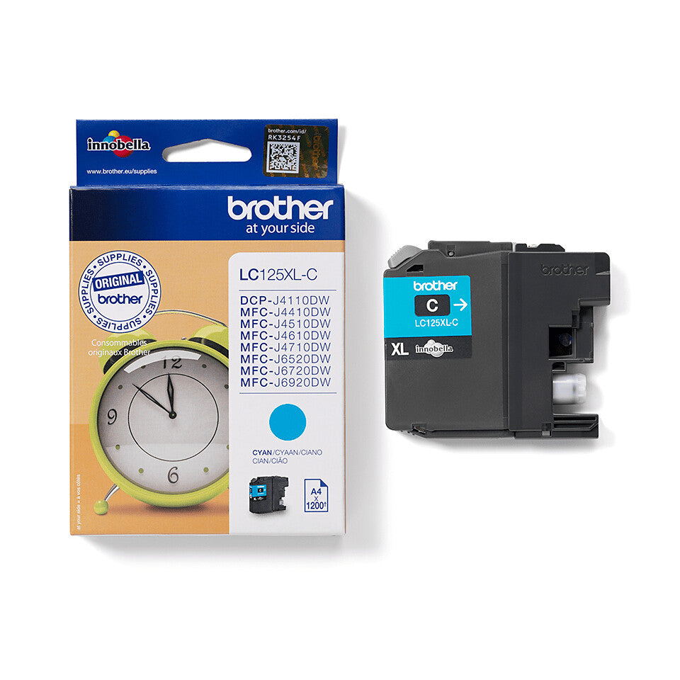 Brother LC-125XLC bläckpatroner 1 styck Original Cyan
