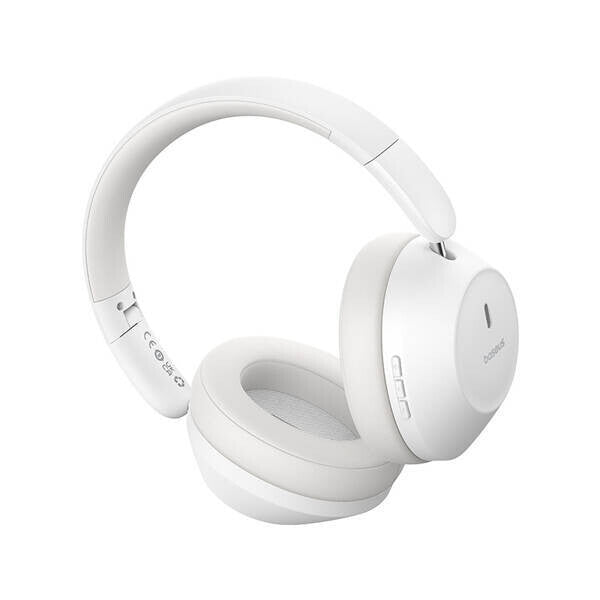 Baseus Bass 30 Max Headset Kabel & Trådlös Huvudband Samtal/musik Bluetooth Vit