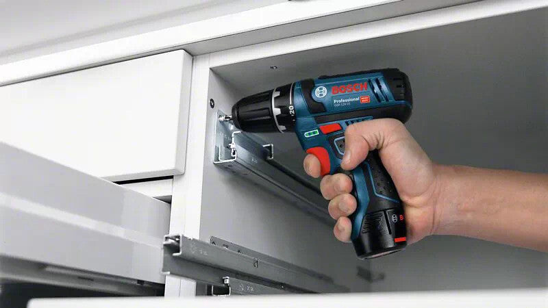 Bosch Akku-Bohrschrauber 12 V Li-Ion 1300 RPM Svart, Blå, Röd