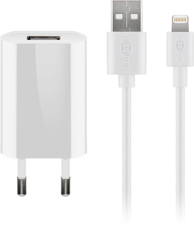 Goobay 44978 mobilladdare Mobiltelefon, Smartphone Vit AC inomhus