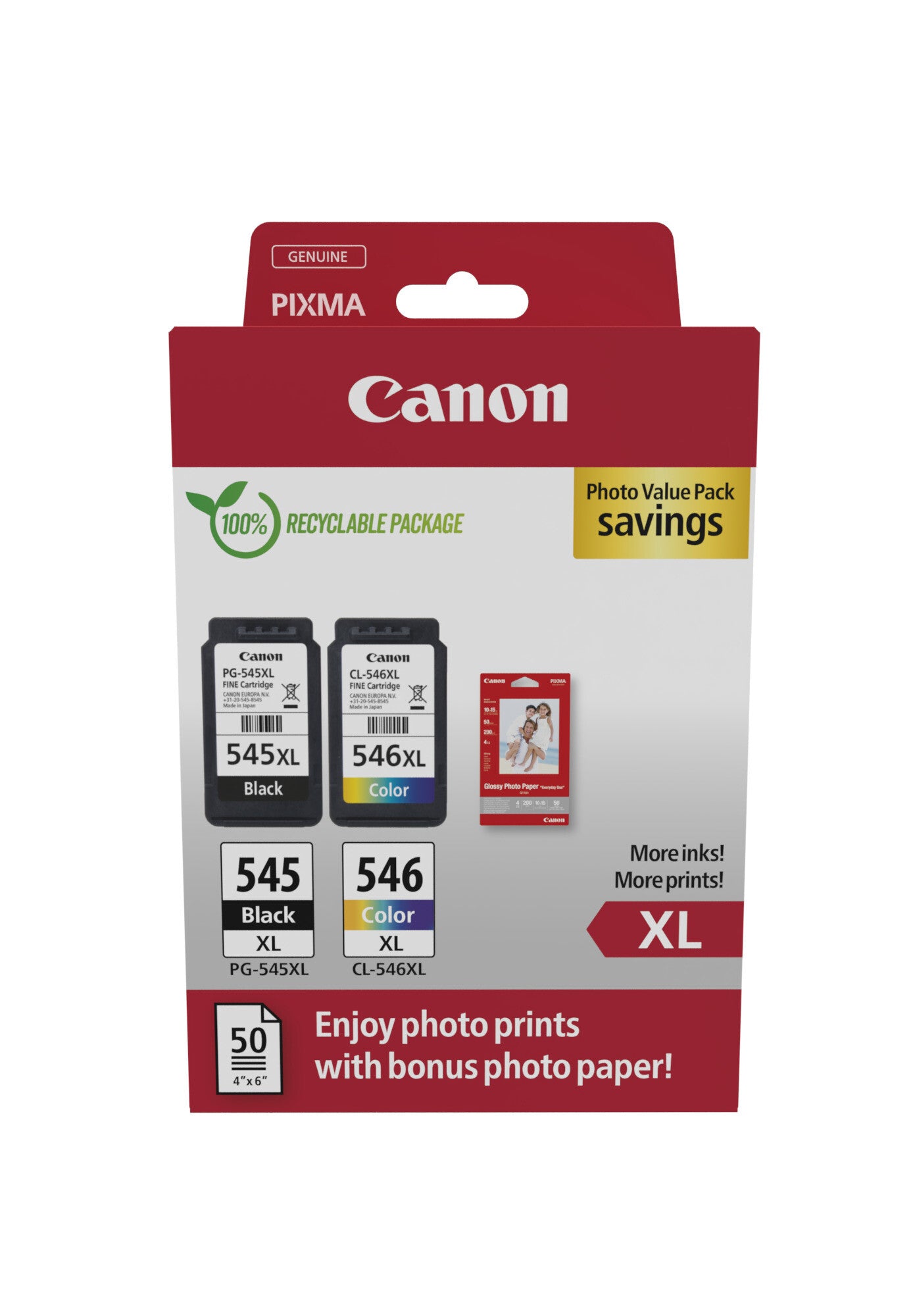 Canon 8286B011 bläckpatroner 2 styck Original Svart, Cyan, Magenta, Gul