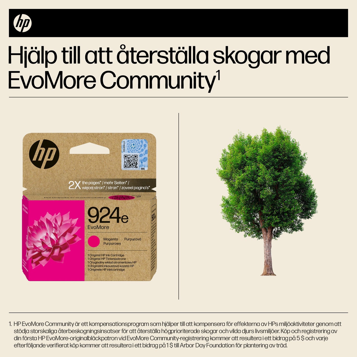 HP 924e EvoMore magenta originalbläckpatron
