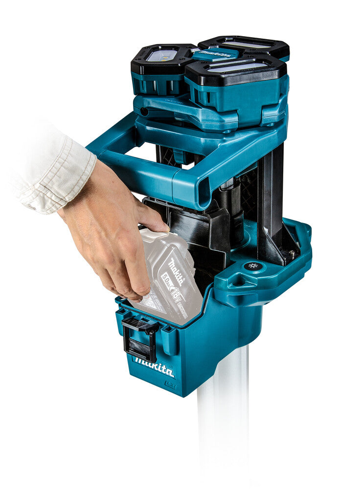 Makita DEADML814 arbetslampor Svart, Grön, Rostfritt stål LED