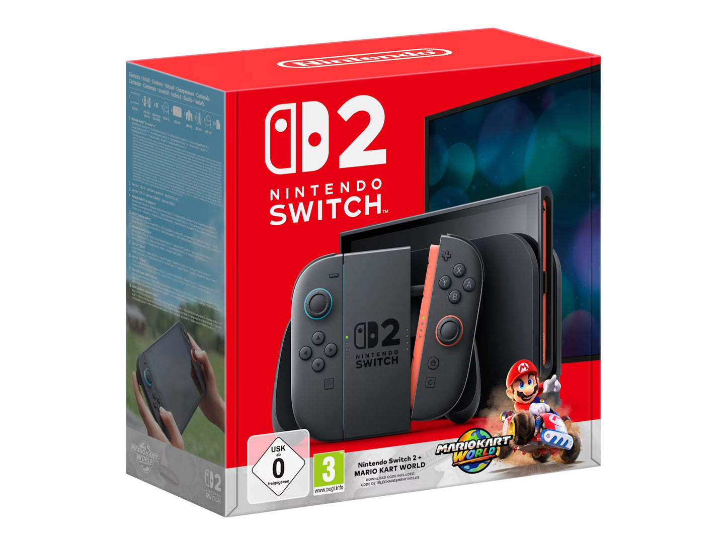 Nintendo Switch 2 Svart inkl. Mario Kart World 256 GB 7,9” 120 Hz 4K HDR Wi-Fi 6
