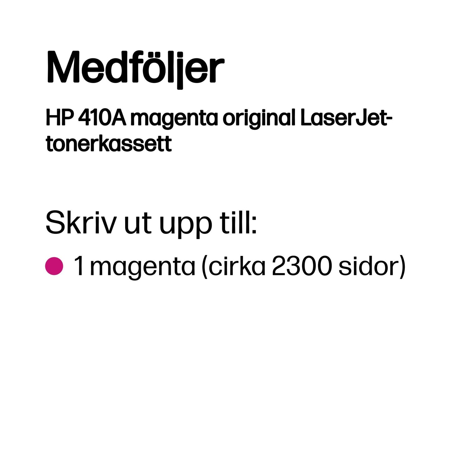 HP 410A magenta original LaserJet-tonerkassett