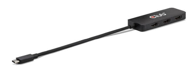 CLUB3D CSV-1554 gränssnittshubbar USB Type-C Svart