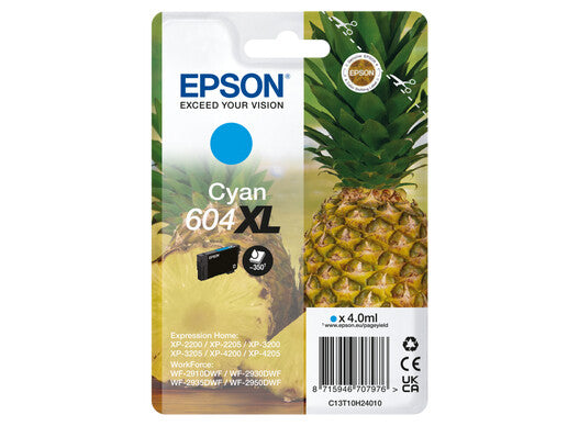 Epson 604XL bläckpatroner 1 styck Original Hög (XL) avkastning Cyan