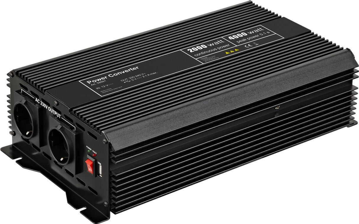 Goobay 58891 eladaptrar Universal 2000 W Svart
