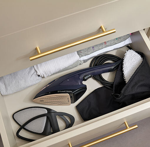 Russell Hobbs 28370-56 klädångare Handhållen klädångare 0,15 l 1700 W Blå, Guld