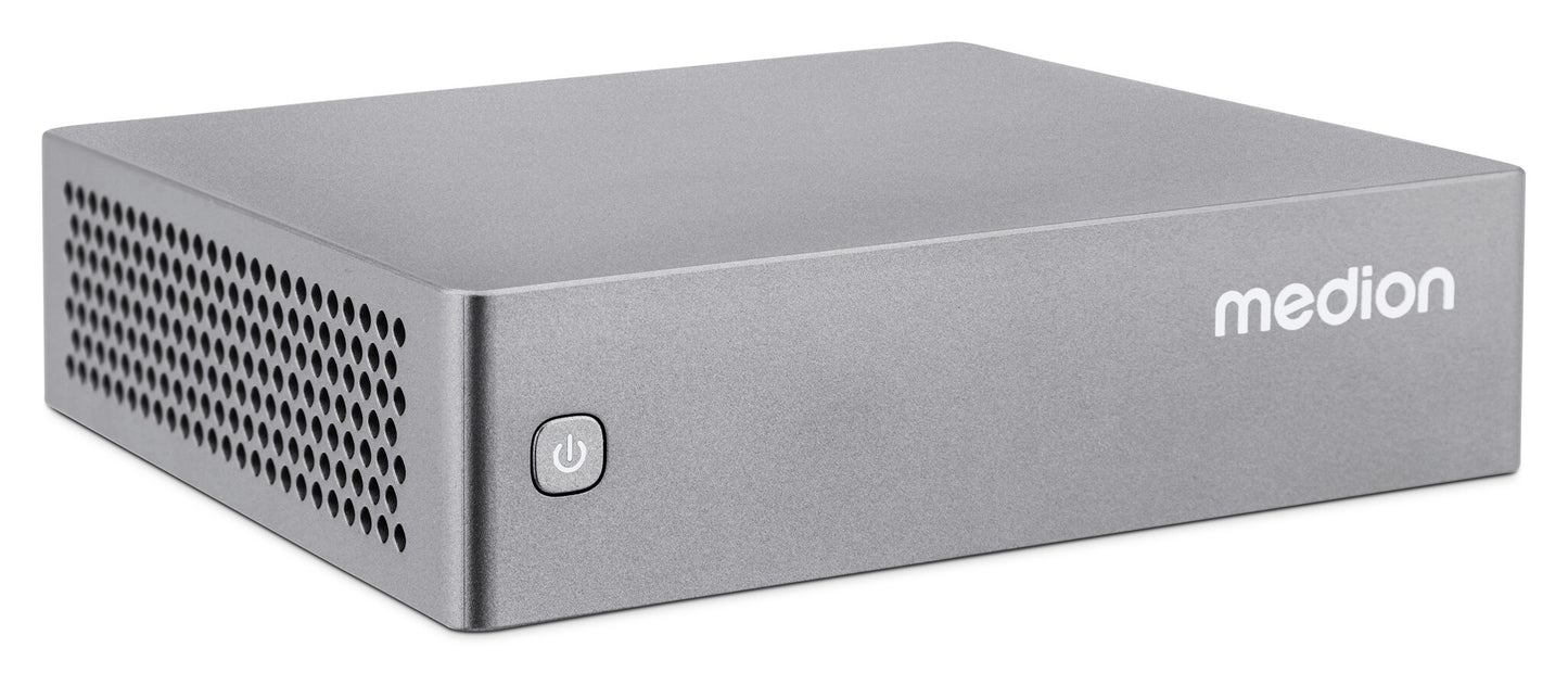 MEDION S06 MD35300 Intel® Core™ i5 i5-1335U 16 GB DDR4-SDRAM 512 GB SSD Mini PC Mini-PC Silver
