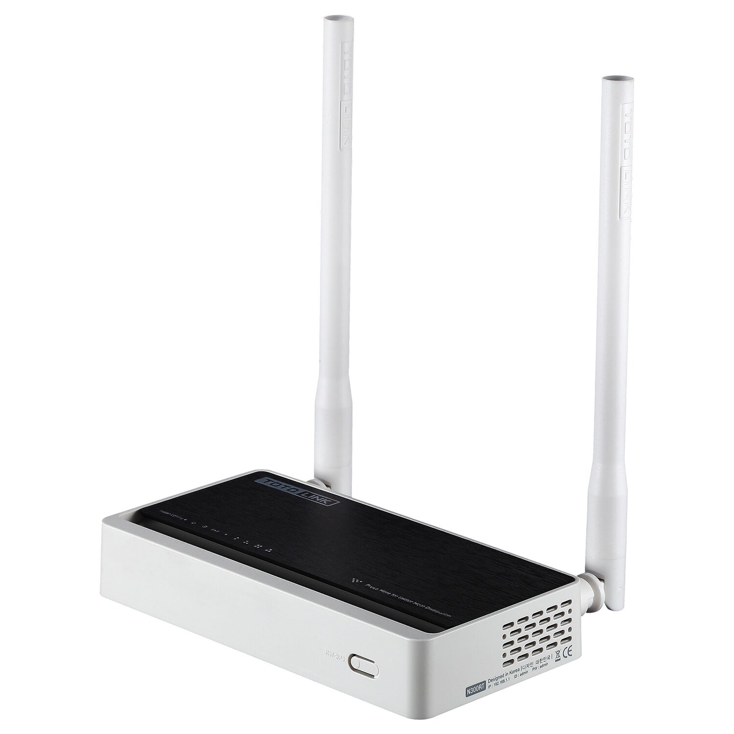 TOTOLINK N300RT trådlös router Snabb Ethernet Singel-band (2,4 GHz) Svart, Vit