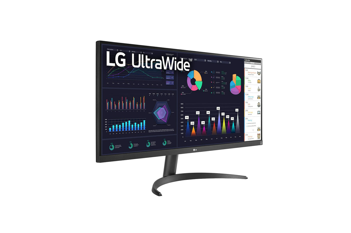 LG 34WQ500-B platta pc-skärmar 86,4 cm (34") 2560 x 1080 pixlar UltraWide Full HD LED Svart