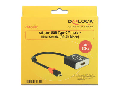 DeLOCK 62730 USB-grafikadapter 4096 x 2160 pixlar Svart