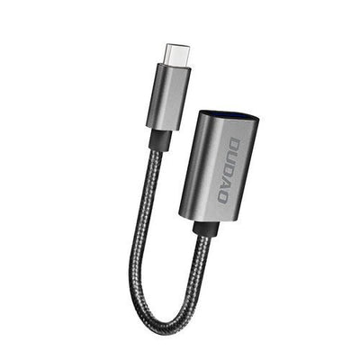 DUDAO Adapter USB L15T USB-C - Srebrny _20201102161516 USB-kablar USB 2.0 0,1 m USB C USB A Silver