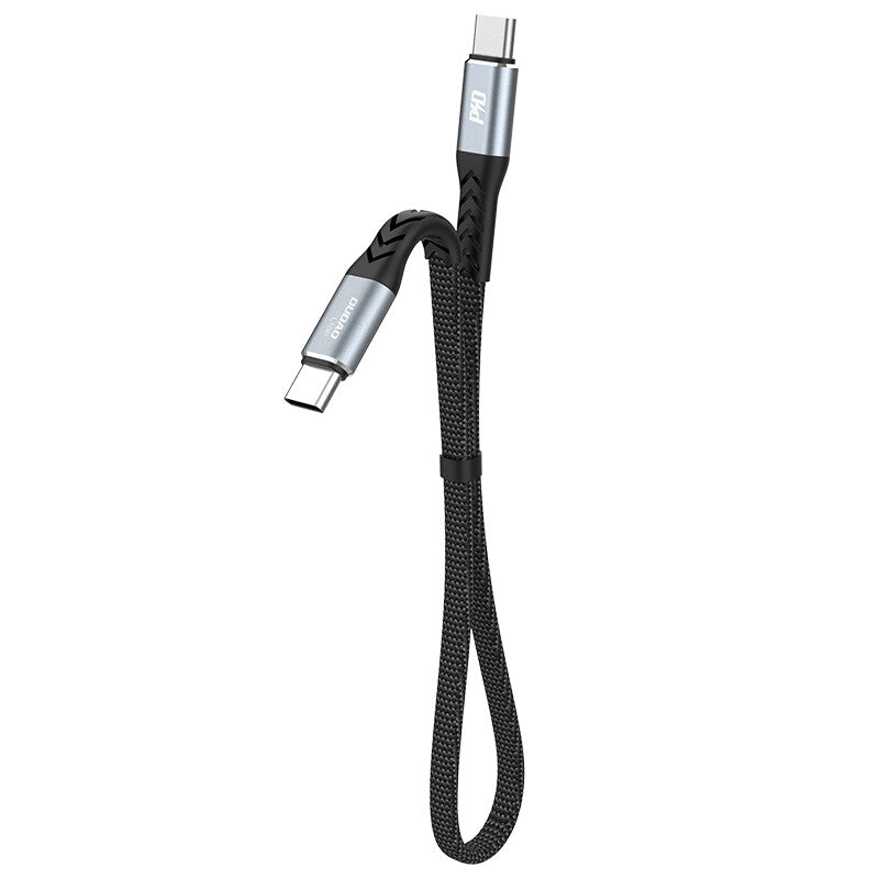 DUDAO L10C USB-C to 23cm. - Digital/Daten USB-kablar 0,23 m USB C Svart, Grå