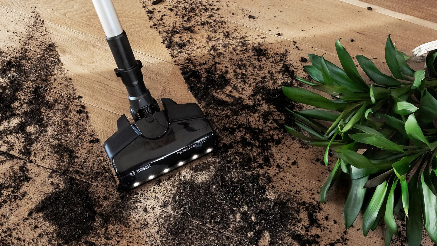 Bosch BCS711XXL upprättstående dammsugare och elektrisk sopborste Skaftdammsugare Batteri Torr Utan påse 0,3 l Vit 3 Ah