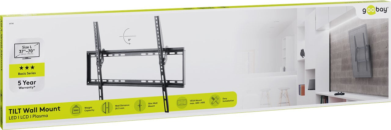 Goobay 49741 tv-fäste 177,8 cm (70") Svart