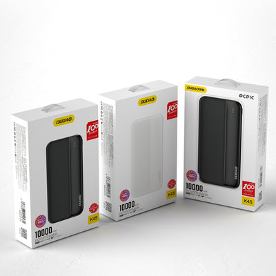 DUDAO K4S 10000mAh powerbank White Vit