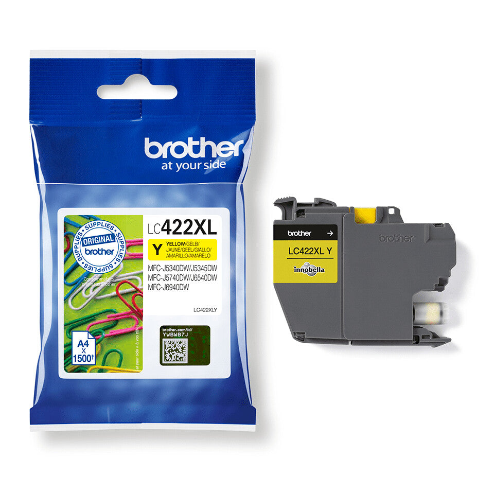 Brother LC-422XLY bläckpatroner 1 styck Original Gul