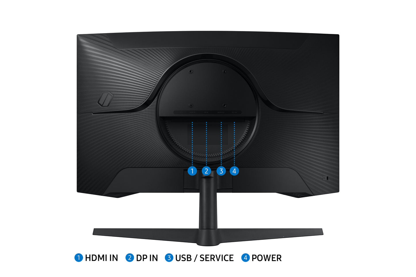 Samsung G55C platta pc-skärmar 68,6 cm (27") 2560 x 1440 pixlar Quad HD LED Svart