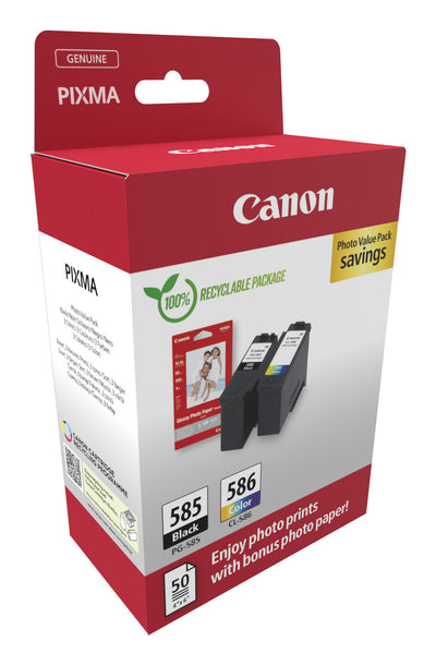 Canon PG-585/CL-586 PVP bläckpatroner 2 styck Original Svart, Cyan, Magenta, Gul