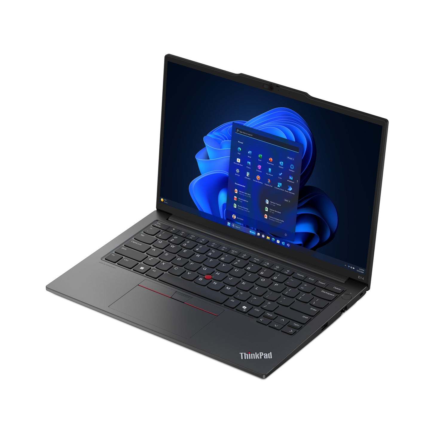 Lenovo ThinkPad E14 AMD Ryzen™ 5 7535HS Bärbar dator 35,6 cm (14") WUXGA 16 GB DDR5-SDRAM 512 GB SSD Wi-Fi 6E (802.11ax) Windows 11 Pro Svart