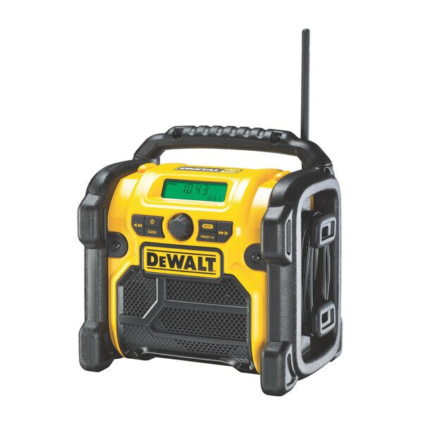 DeWALT DCR020-QW radioapparater Bärbar Digital Svart, Gul