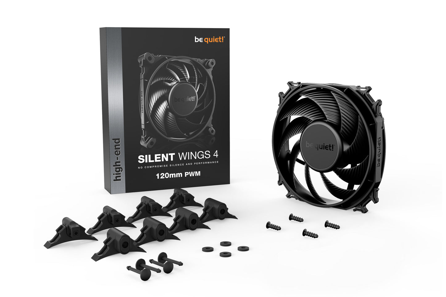 be quiet! SILENT WINGS 4 | 120mm PWM Datorväska Fan 12 cm Svart 1 styck