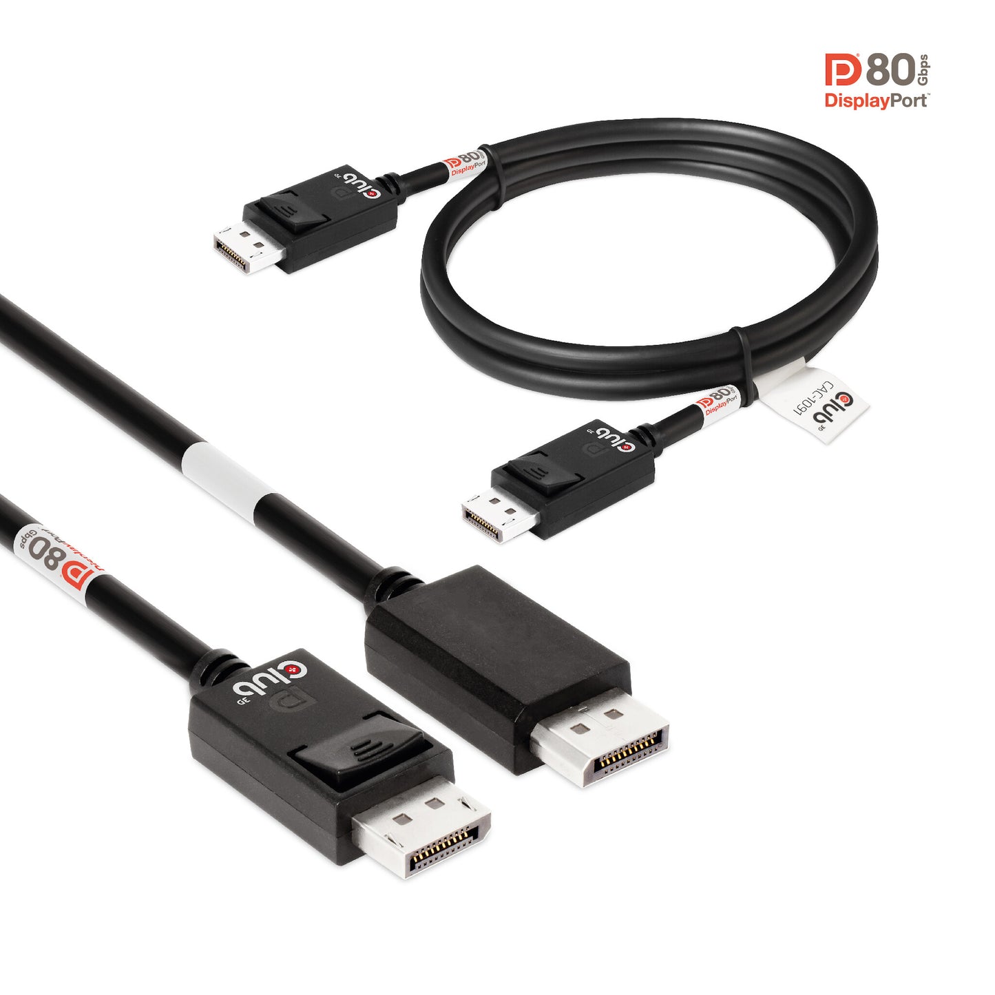 CLUB3D CAC-1091 DisplayPort-kabel 1,2 m Svart