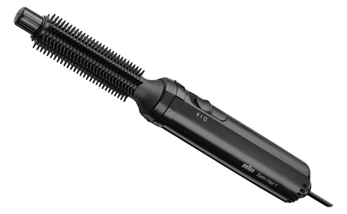 Braun Satin Hair 1 AS110 Varmluftsborste Varm Svart 200 W 2 m