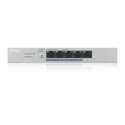 Zyxel GS1200-5HP v2 hanterad Gigabit Ethernet (10/100/1000) Strömförsörjning via Ethernet (PoE) stöd Grå