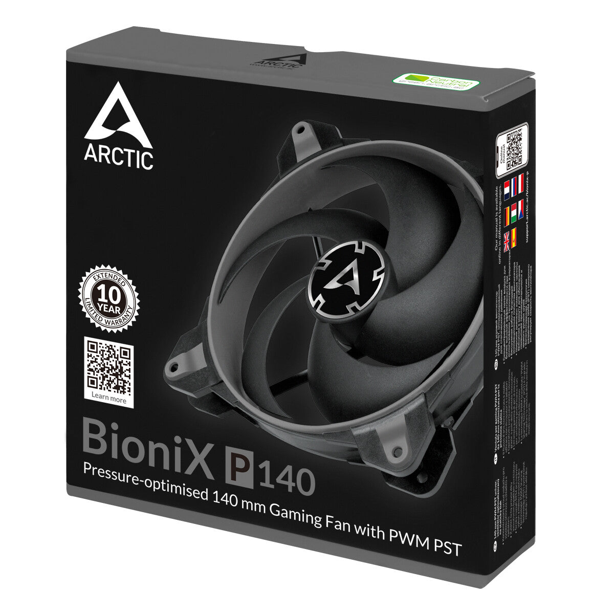 ARCTIC BioniX P140 Datorväska Fan 14 cm Grå