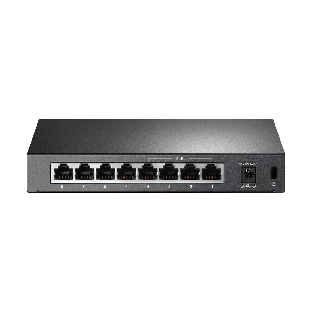 TP-Link TL-SF1008P nätverksswitchar Ohanterad Fast Ethernet (10/100) Strömförsörjning via Ethernet (PoE) stöd Oliv