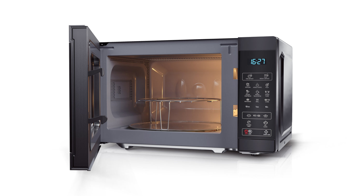Sharp YC-MG02E-B mikrovågsugn Bänkdiskmaskin Grillmikrovågsugn 20 l 800 W Svart