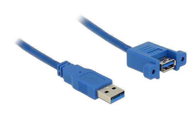 DeLOCK USB 3.0 A, 1m USB-kablar USB 3.2 Gen 1 (3.1 Gen 1) USB A Blå