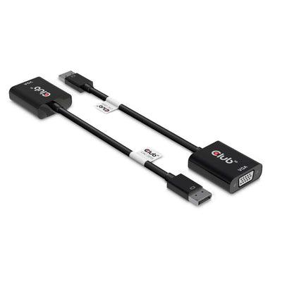 CLUB3D CAC-2013 videokabeladapter 0,228 m Displayport VGA Svart