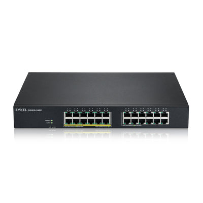 Zyxel GS1915-24EP hanterad L2 Gigabit Ethernet (10/100/1000) Strömförsörjning via Ethernet (PoE) stöd 1U Svart