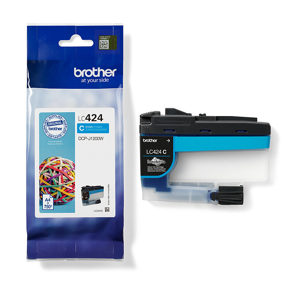 Brother LC424C bläckpatroner 1 styck Original Cyan
