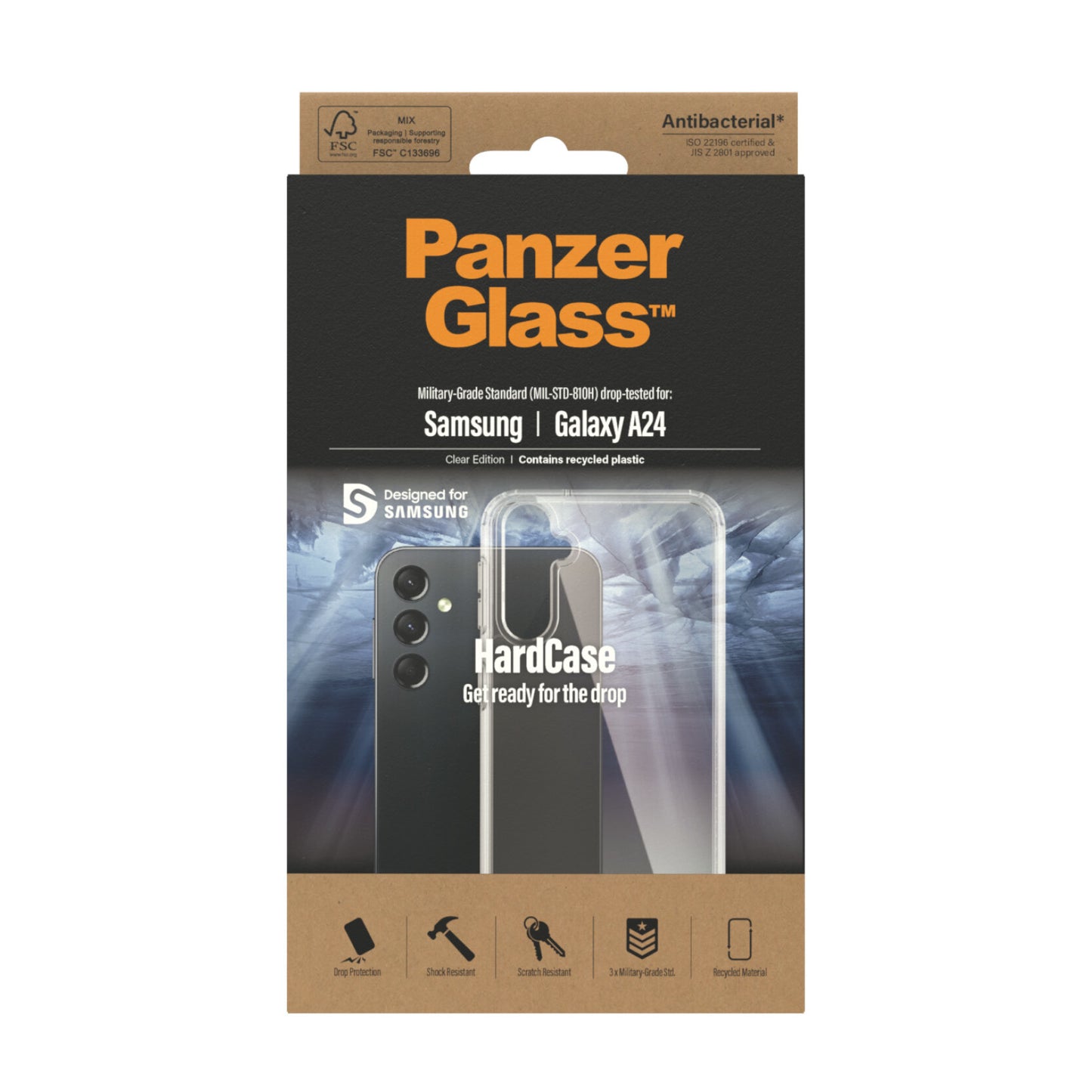 PanzerGlass Samsung Galaxy A24 HardCase - (443) mobiltelefonfodral Omslag Transparent
