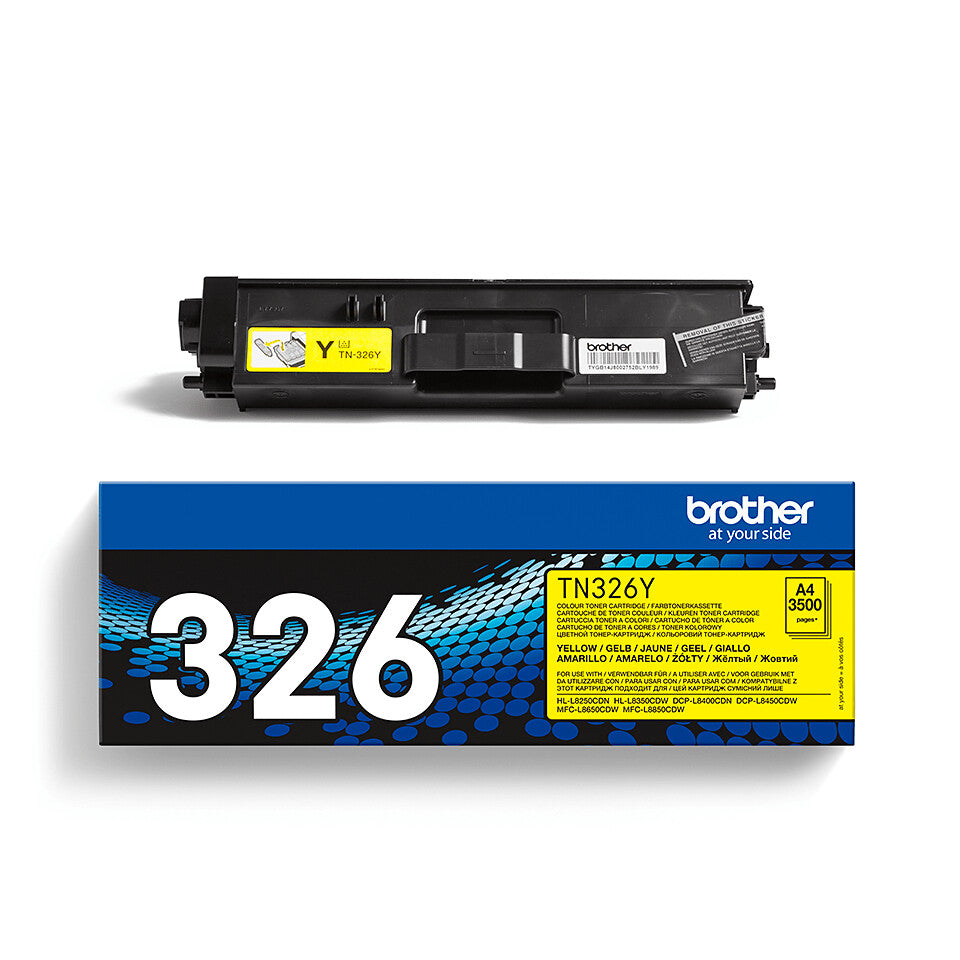 Brother TN-326Y Tonerkassett 1 styck Original Gul