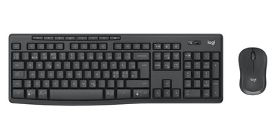 Logitech 920-012072 tangentbord Mus inkluderad Kontor Trådlös RF + Bluetooth QWERTY Nordic grafit