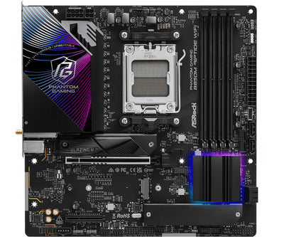 Asrock Phantom Gaming B850M Riptide WiFi AMD B850 AM5-sockel micro ATX