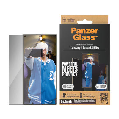 PanzerGlass Ultra Wide Fit Privacy Genomskinligt skärmskydd Samsung 1 styck