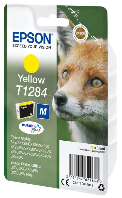 Epson Fox Enpack gul T1284 DURABrite Ultra-bläck
