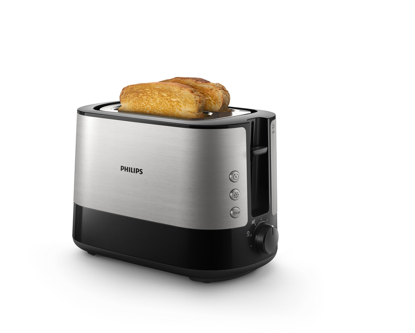 Philips Viva Collection HD2635/90 brödrostar 7 2 skivor Svart, Titan