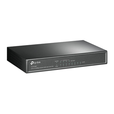 TP-Link TL-SF1008P nätverksswitchar Ohanterad Fast Ethernet (10/100) Strömförsörjning via Ethernet (PoE) stöd Oliv