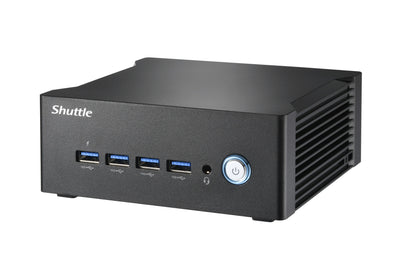 Shuttle Nano PC NA10H 1L storlek PC Svart 8845HS 3,8 GHz