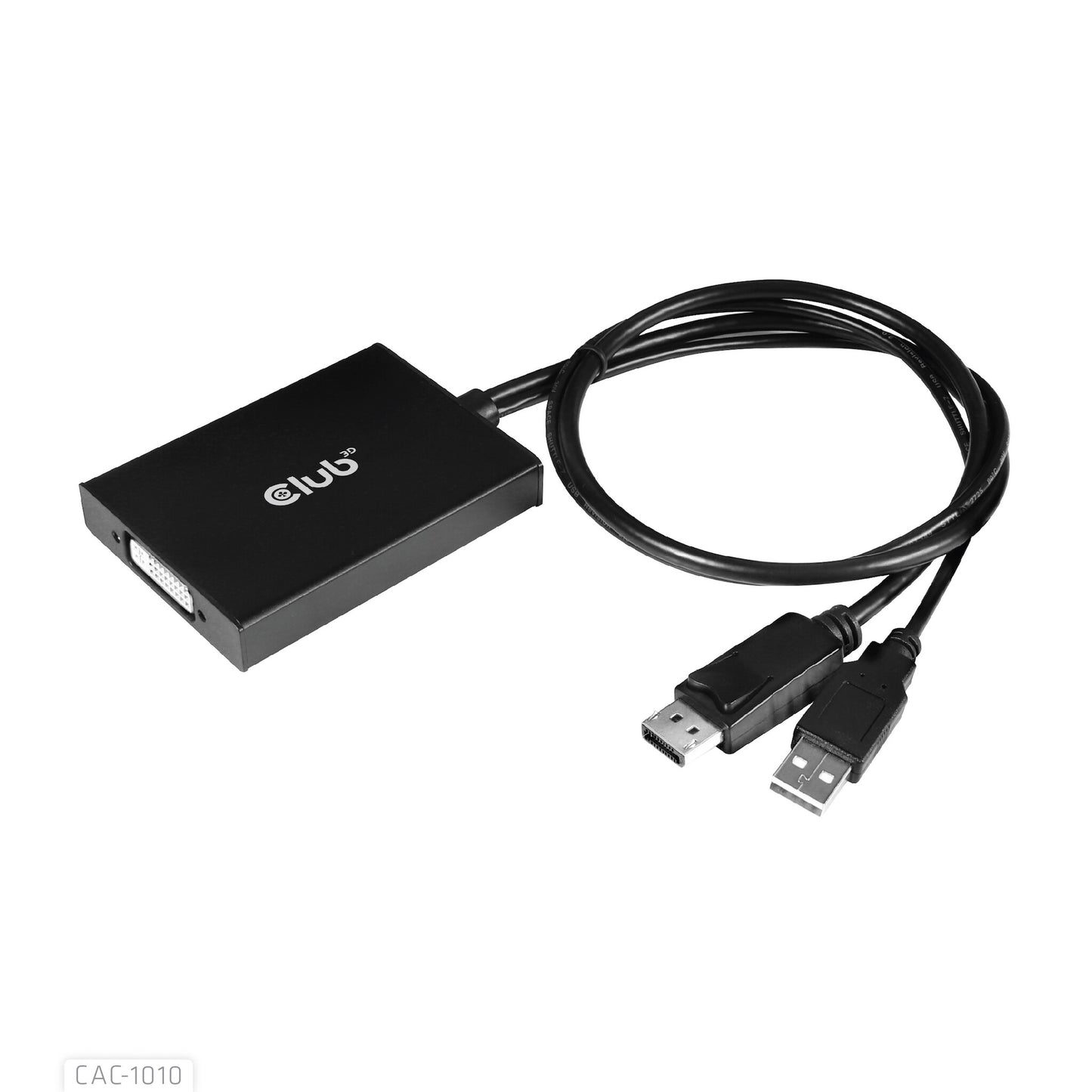 CLUB3D cac-1010 Displayport/usb DVI-I Daul link Svart, Vit